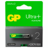 Батарейки КОМПЛЕКТ 2 шт, GP Ultra Plus G-Tech, AAA (LR03), алкалиновые,мизинчиковые,, 24AUPA21-2CRSB2 по низкой цене оптом 
