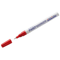 Маркер-краска MunHwa "Extra Fine Paint Marker" красная,1мм, нитро-основа