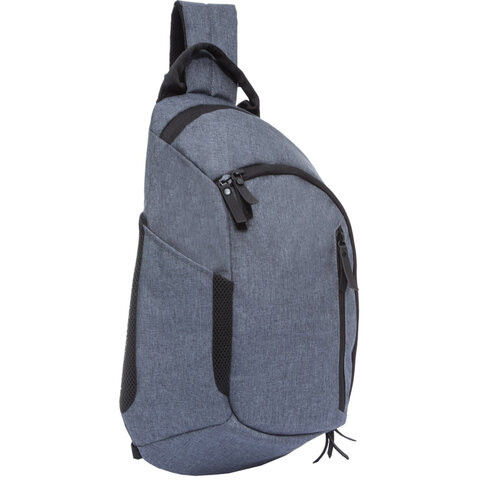 Рюкзак GRIZZLY универсальный, с отделением для ноутбука, 1 лямка, серый, 46х32х11 см, RQ-914-2/2
