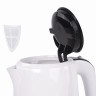 Чайник SONNEN KT-002B, 1,7 л, 2200 Вт, закрытый нагревательный элемент, пластик, белый/черный, 454994 по низкой цене оптом Краснодар, Москва, Уфа, Казань, Барнаул, Владивосток, Хабаровск, Сахалин, Красноярск, Екатеренбург, 