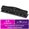 Дырокол металлический на 2-4 отверстия BRAUBERG "HL-4", до 10 листов, черный, 226871 по низкой цене оптом 