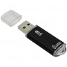 Флеш-диск 8 GB, SMARTBUY V-Cut, USB 2.0, металлический корпус, черный, SB8GBVC-K по низкой цене оптом Краснодар, Москва, Уфа, Казань, Барнаул, Владивосток, Хабаровск, Сахалин, Красноярск, Екатеренбург, 
