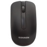 Мышь беспроводная SONNEN M-3032, USB, 1200 dpi, 2 кнопки + 1 колесо-кнопка, оптическая, черная, 512640 по низкой цене оптом Краснодар, Москва, Уфа, Казань, Барнаул, Владивосток, Хабаровск, Сахалин, Красноярск, Екатеренбург, 