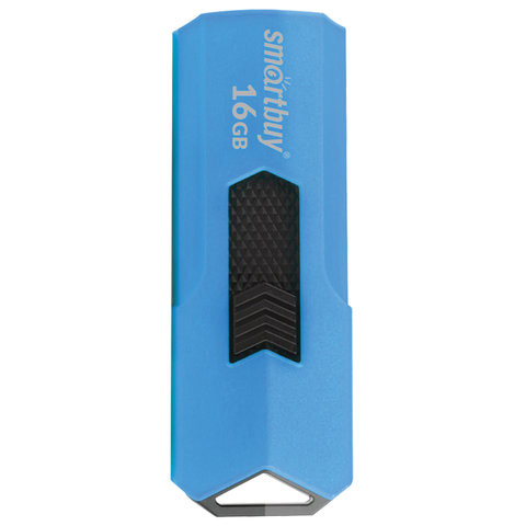 Флеш-диск 16 GB SMARTBUY Stream USB 2.0, синий, SB16GBST-B по низкой цене оптом Краснодар, Москва, Уфа, Казань, Барнаул, Владивосток, Хабаровск, Сахалин, Красноярск, Екатеренбург, 