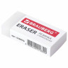 Ластик BRAUBERG EXTRA, 45х17х10 мм, белый, прямоугольный, экологичный ПВХ, картонный держатель, 228076 по низкой цене оптом 
