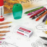 Ластик BRAUBERG EXTRA, 45х17х10 мм, белый, прямоугольный, экологичный ПВХ, картонный держатель, 228076 по низкой цене оптом 