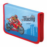 Пенал ПИФАГОР, 1 отделение, 1 откидная планка, ткань, 20х14 см, MotoRacing, 229204 по низкой цене оптом 