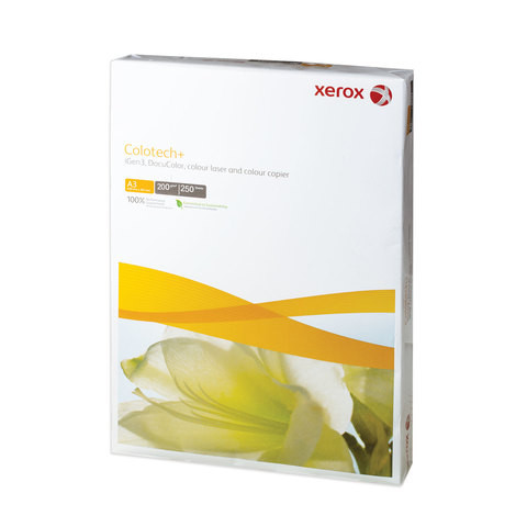 Бумага XEROX COLOTECH PLUS, А3, 200 г/м2, 250 л., для полноцветной лазерной печати, А++, Австрия, 170% (CIE), 003R97968 по низкой цене оптом 