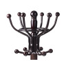 Вешалка-стойка BRABIX "CR-282", металл/мрамор, 1,8 м, на диске диаметром 36 см, 6 крючков + 4 дополнительных, коричневая, 601745 по низкой цене оптом 