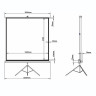 Экран проекционный на треноге (150х150 см), матовый, 1:1, BRAUBERG "TRIPOD", 236729 по низкой цене оптом 