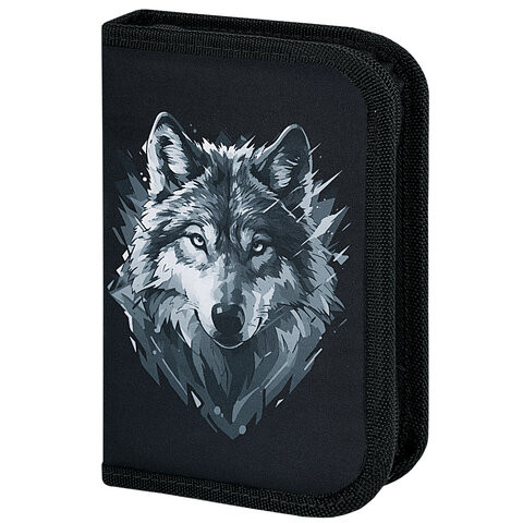 Пенал BRAUBERG, 1 отделение, полиэстер, 21х14 см, Gray wolf, 273520 по низкой цене оптом 