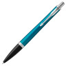Ручка шариковая PARKER "Urban Core Vibrant Blue CT", корпус изумрудный глянцевый лак, хромированные детали, синяя, 1931577 по низкой цене оптом 