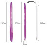 Ручка шариковая BRAUBERG "X-333" VIOLET, ФИОЛЕТОВАЯ, корпус тонированный фиолетовый, узел 0,7 мм, линия письма 0,35 мм, 142833 по низкой цене оптом 