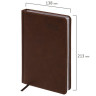 Ежедневник датированный 2026, А5, 138х213 мм, BRAUBERG "Impression", под кожу, коричневый, 117511 по низкой цене оптом 