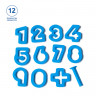 Формочки для лепки JOVI (Испания), 12 шт. (10 сквозных цифр, знак плюс и инструмент для лепки), 7N