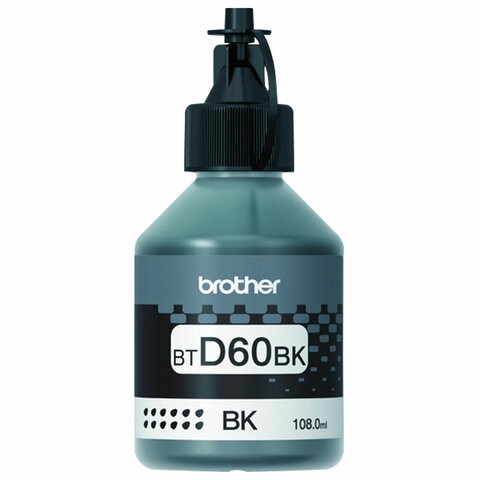 Чернила BROTHER (BTD60BK) для СНПЧ DCP-T310/T510W/T710W, черные, оригинальные, ресурс 6500 страниц по низкой цене оптом 