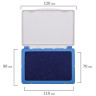 Штемпельная подушка BRAUBERG, 120х90 мм (рабочая поверхность 110х70 мм), синяя краска, 236866