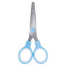Ножницы BRAUBERG KIDS 130 мм, ручки небесно-голубые, закругленные лезвия с линейкой, 274060 - Ножницы, ножи | СнабС