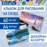Альбом д/рис. А4 40л., скоба, обложка картон, BRAUBERG, 205х290мм, Хищные, (2 вида), 106704 по низкой цене оптом Краснодар, Москва, Уфа, Казань, Барнаул, Владивосток, Хабаровск, Сахалин, Красноярск, Екатеренбург, 