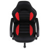 Кресло компьютерное BRABIX "Spark GM-201", экокожа, черное/красное, 532503 по низкой цене оптом 