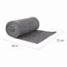 Полотно ХПП холстопрошивное ПЛОТНОЕ серое, 0,75х50м, 240(±10)г/м2, шаг 2,5мм, LAIMA Премиум, 603587 по низкой цене оптом 