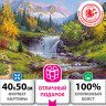 Картина по номерам 40х50 см, ОСТРОВ СОКРОВИЩ "Горный ручей", на подрамнике, акрил, кисти, 663284 по низкой цене оптом 