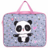 Папка на молнии с ручками BRAUBERG А4, 1 отделение, полиэстер, 80 мм, "Funny panda", 271127 по низкой цене оптом 