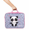 Папка на молнии с ручками BRAUBERG А4, 1 отделение, полиэстер, 80 мм, "Funny panda", 271127 по низкой цене оптом 