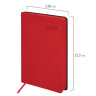 Ежедневник датированный 2026 А5 138x213мм BRAUBERG Stylish, под кожу гибкий, красный, 117103 по низкой цене оптом 