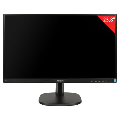 Монитор PHILIPS 243V7QSB 23.8" (60,5 см), 1920x1080, 16:9, IPS, 8 ms, 250 cd, DVI, черный, 472023 по низкой цене оптом Краснодар, Москва, Уфа, Казань, Барнаул, Владивосток, Хабаровск, Сахалин, Красноярск, Екатеренбург, 