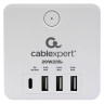 Сетевой фильтр CABLEXPERT Cube, 4 розетки, 16А, 1xType-C PD, 3хUSB, белый, CUBE-4-СU3-W по низкой цене оптом 