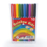 Фломастеры 10 ЦВЕТОВ CENTROPEN "Rainbow Kids", круглые, смываемые, вентилируемый колпачок, 7550/10ET, 7 7550 1002 по низкой цене оптом 