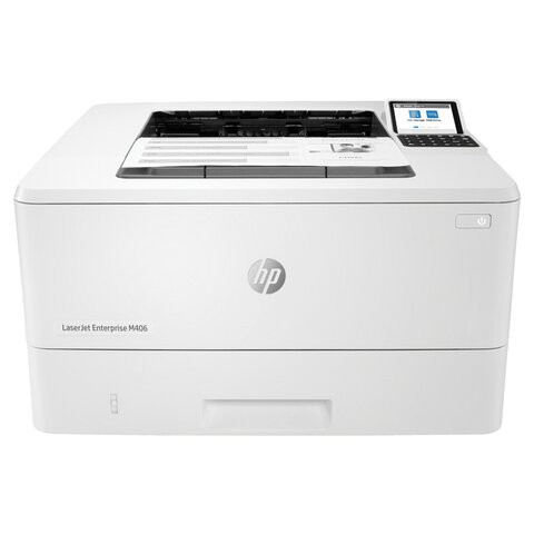 Принтер лазерный HP LaserJet Enterprise M406dn, А4, 38 стр./мин, 100 000 стр./мес, дуплекс, сетевая карта, 3PZ15A по низкой цене оптом 