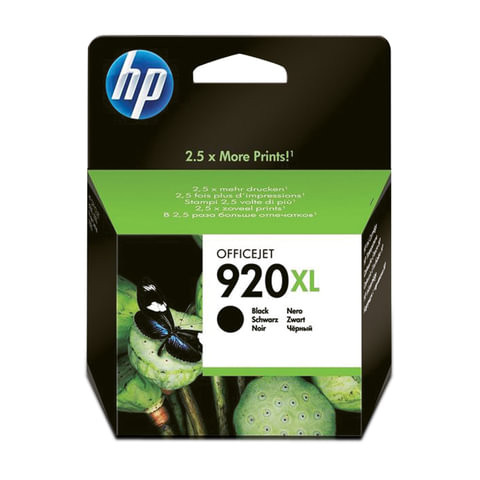Картридж струйный HP (CD975AE) Officejet 6000/6500/7000, №920 XL, черный, оригинальный, ресурс 1200 стр. по низкой цене оптом 