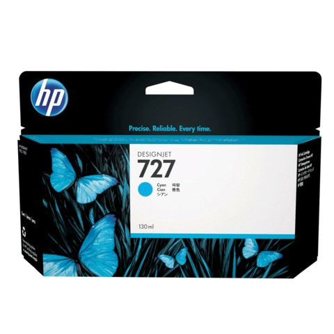 Картридж струйный для плоттера HP (B3P19A) Designjet T920/1500, №727, голубой, 130 мл, оригинальный по низкой цене оптом 