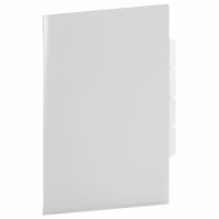 Папка-уголок 3 отделения жесткая А4 BRAUBERG SPECIAL, прозрачная, 0,15 мм, 273062