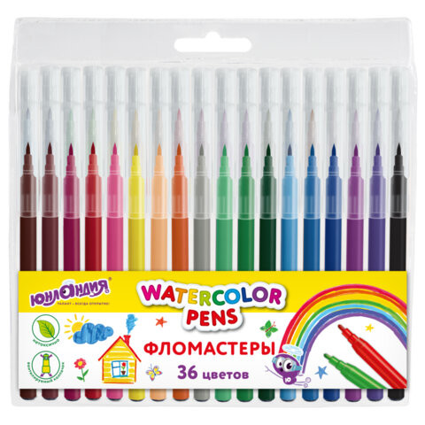 Фломастеры ЮНЛАНДИЯ 36 цветов "КЛАССНЫЕ!", вентилируемый колпачок, 152631 по низкой цене оптом Фломастеры ЮНЛАНДИЯ 36 цветов "КЛАССНЫЕ!", вентилируемый колпачок, 152631 по низкой цене оптом