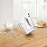 Миксер BOSCH MFQ3010, 300 Вт, 2 скорости, 1 венчик, 2 крюка для теста, белый по низкой цене оптом 