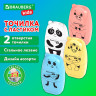 Точилка с ластиком 2 в 1 BRAUBERG KIDS "Зверушки", 2 отверстия, дизайн ассорти, 271989 по низкой цене оптом 
