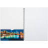 Тетрадь А4, 100 л., HATBER, спираль, клетка, глянцевый лак, карман, "CITYSCAPE" ("Город"), 100Ткм4B1сп_12523, T170090 по низкой цене оптом 