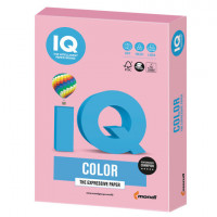 Бумага цветная IQ color, А4, 160 г/м2, 250 л., пастель, розовый фламинго, OPI74