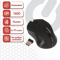 Мышь беспроводная SONNEN WM-250Bk, USB, 1600 dpi, 3 кнопки + 1 колесо-кнопка, оптическая, черная, 512642