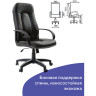 Кресло офисное BRABIX "Strike EX-525", экокожа черная, 531382 по низкой цене оптом 
