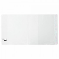 Обложка ПП для учебников, ПИФАГОР, универсальная, КЛЕЙКИЙ КРАЙ, 80 мкм, 280х450 мм, Штрих-код, 229363