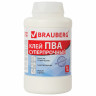 Клей ПВА BRAUBERG, 1 кг, суперпрочный (керамика, ткань, кожа, дерево, бумага, картон), 600984 по низкой цене оптом 