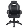 Кресло компьютерное BRABIX "Spark GM-201", экокожа, черное/серое, 532504 по низкой цене оптом 