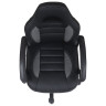 Кресло компьютерное BRABIX "Spark GM-201", экокожа, черное/серое, 532504 по низкой цене оптом 