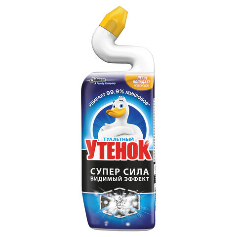 Средство для уборки туалета 500 мл ТУАЛЕТНЫЙ УТЕНОК Супер Сила "Видимый Эффект", 696888 по низкой цене оптом 