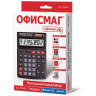 Калькулятор настольный ОФИСМАГ OFM-444 (199x153 мм), 12 разрядов, двойное питание, ЧЕРНЫЙ, 250459 по низкой цене оптом 