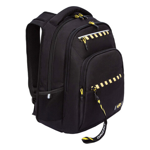 Рюкзак GRIZZLY школьный, анатом. спинка, 2 отделения, д/мальч., STRIPES, 43х31х20 см,, RU-531-4/1 по низкой цене оптом 